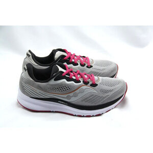 Saucony Ride 14 Running Shoes Womens Size 8 Fog Sneakers S10650-55 Gray Purple